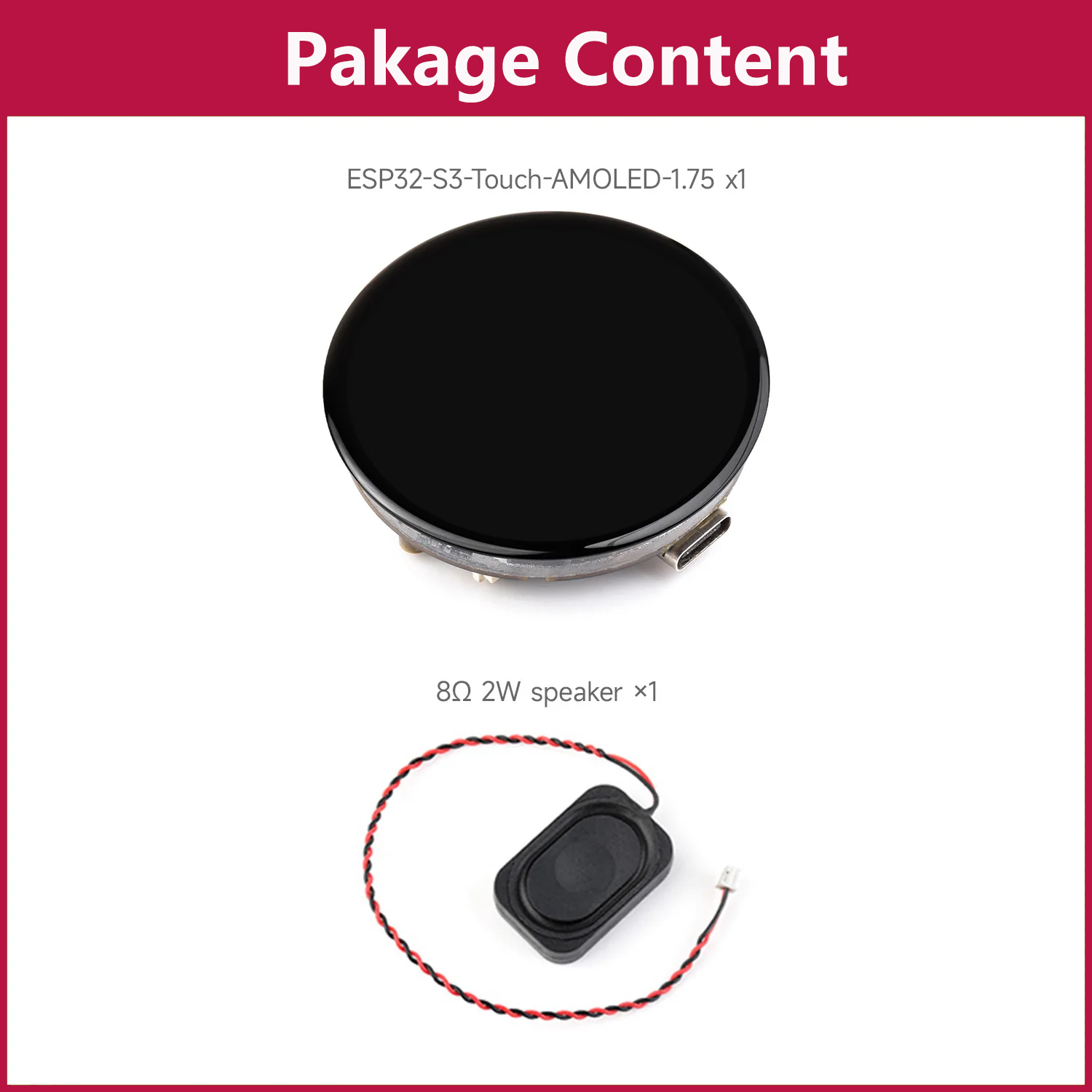 Lolin S3 - Waveshare ESP32-S3 1.75인치 AMOLED 터치 라운드