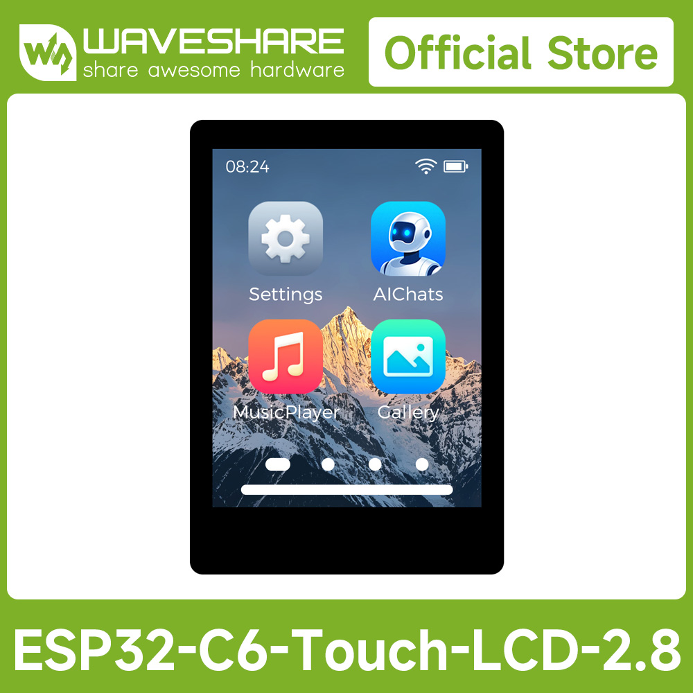 Waveshare Esp32 - Waveshare ESP32-C6 2.8인치 IPS 정전식 터치