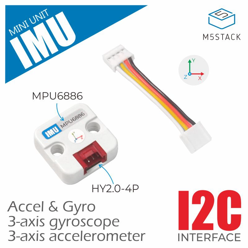 M5Stack Core2 - M5Stack 공식 6축 IMU 유닛(MPU6886)