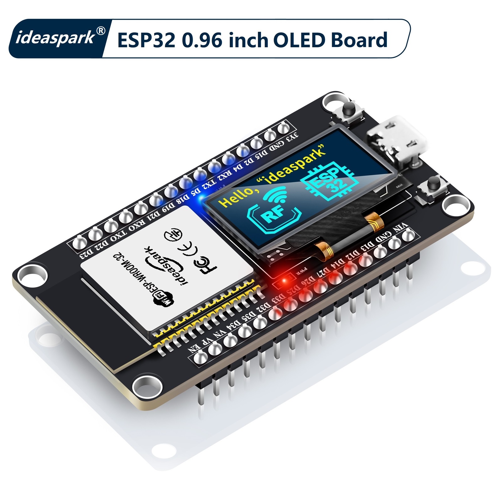 Lolin D32 - 아이디어스파크 ® 0.96인치 OLED 디스플레이, CH340,