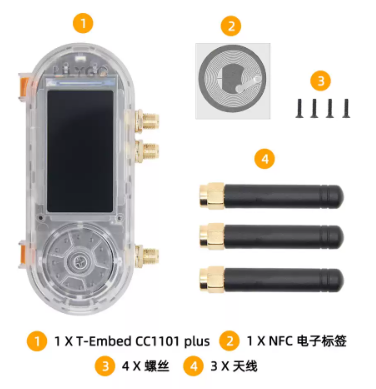 Lolin S3 - LILYGO T-Embed-CC1101 ESP32-S3 개발 보드 1.9인치
