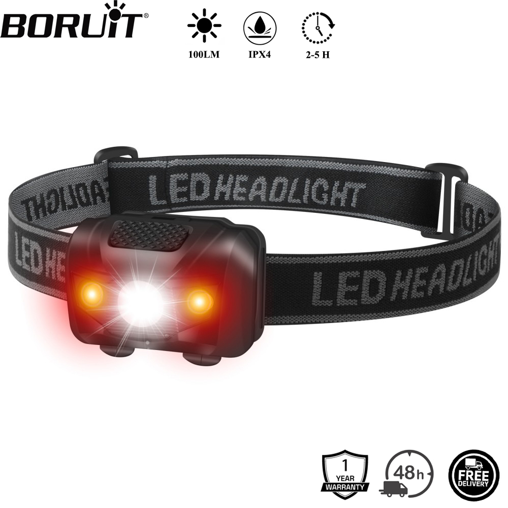 Lolin D32 - BORUiT 3W 미니 LED 헤드램프 4모드