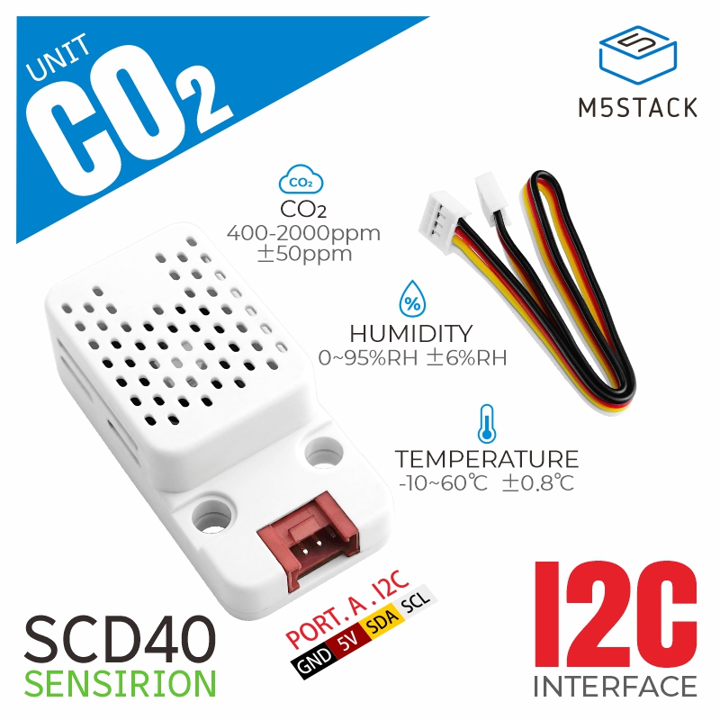 M5Stack CO2 유닛 온도 및 습도 센서 포함 ( - M5Stack 리뷰 및 가격