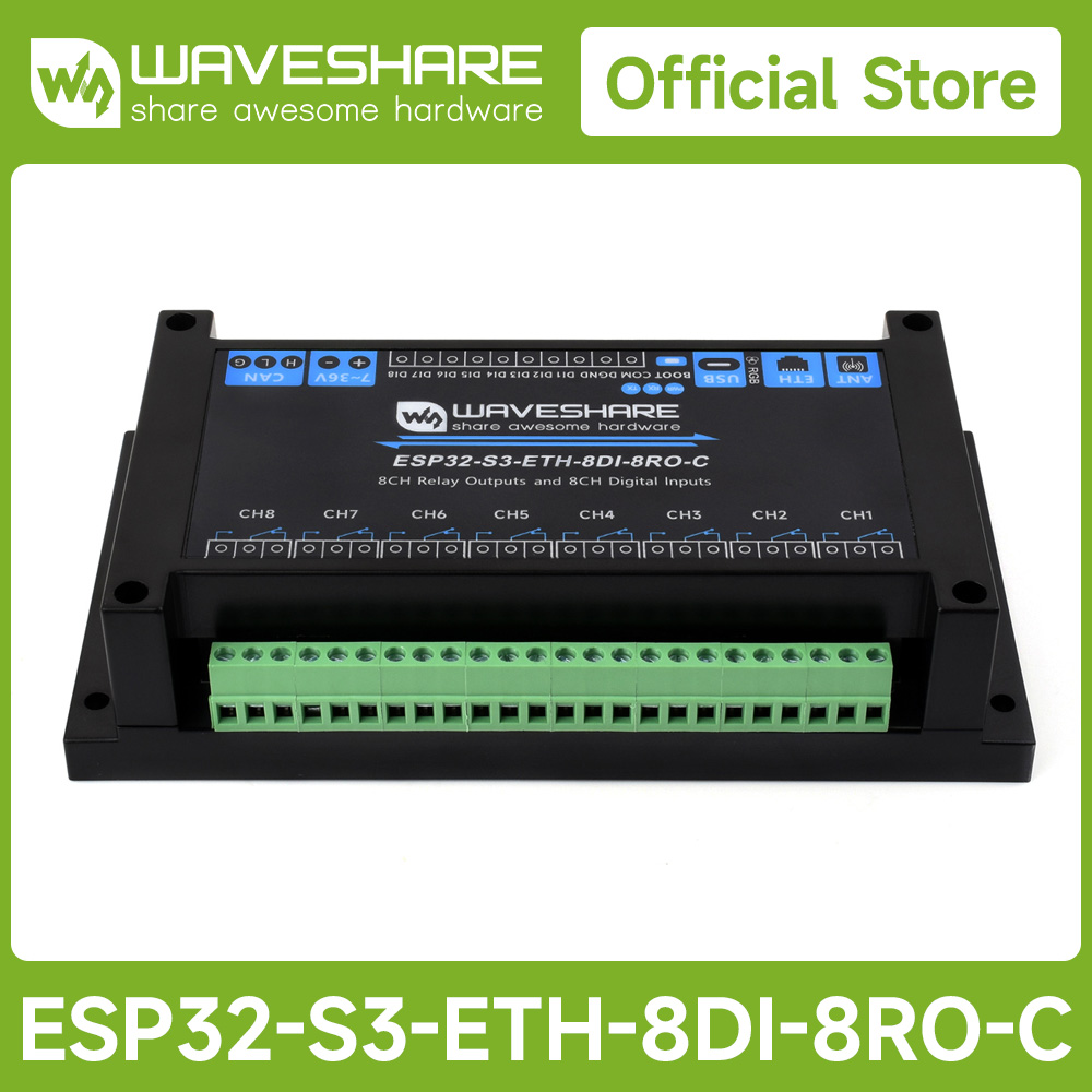 산업용 8채널 ESP32-S3 WiFi 릴레이 모듈,  - Waveshare Esp32 리뷰 및 가격
