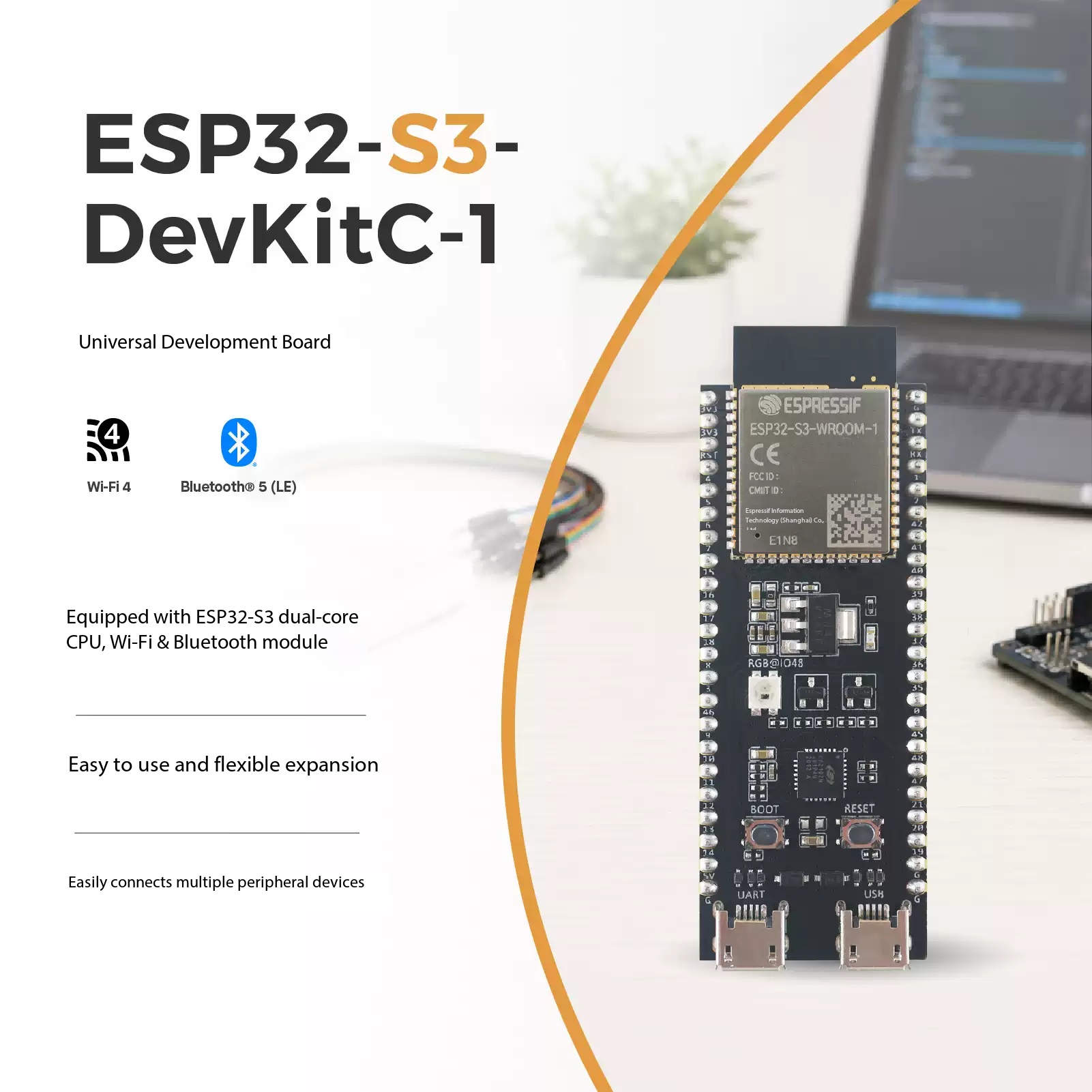 에스프레시프 ESP32-S3-DevKitC-1 듀얼 코 - Esp32 S3 Devkitc 1 리뷰 및 가격