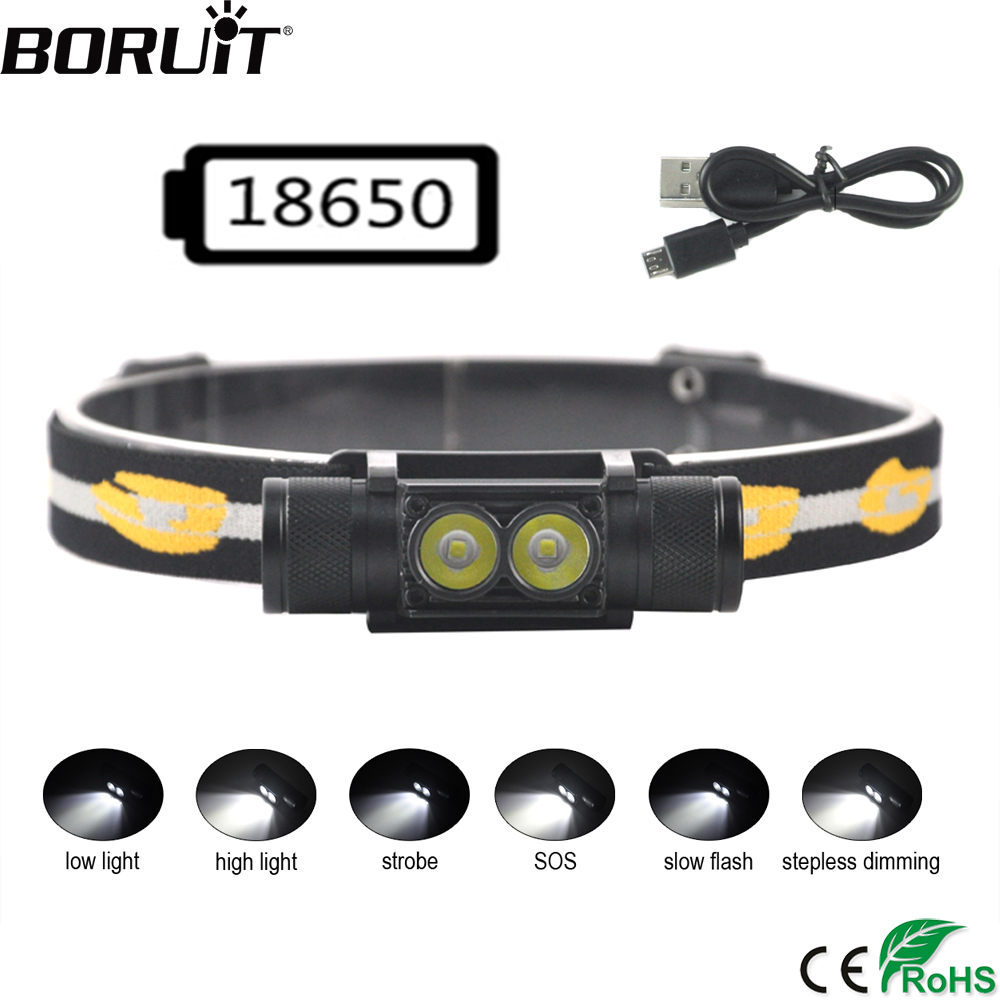 BORUiT D25 듀얼 LED 미니 헤드 램프 6 모 - Lolin D32 리뷰 및 가격