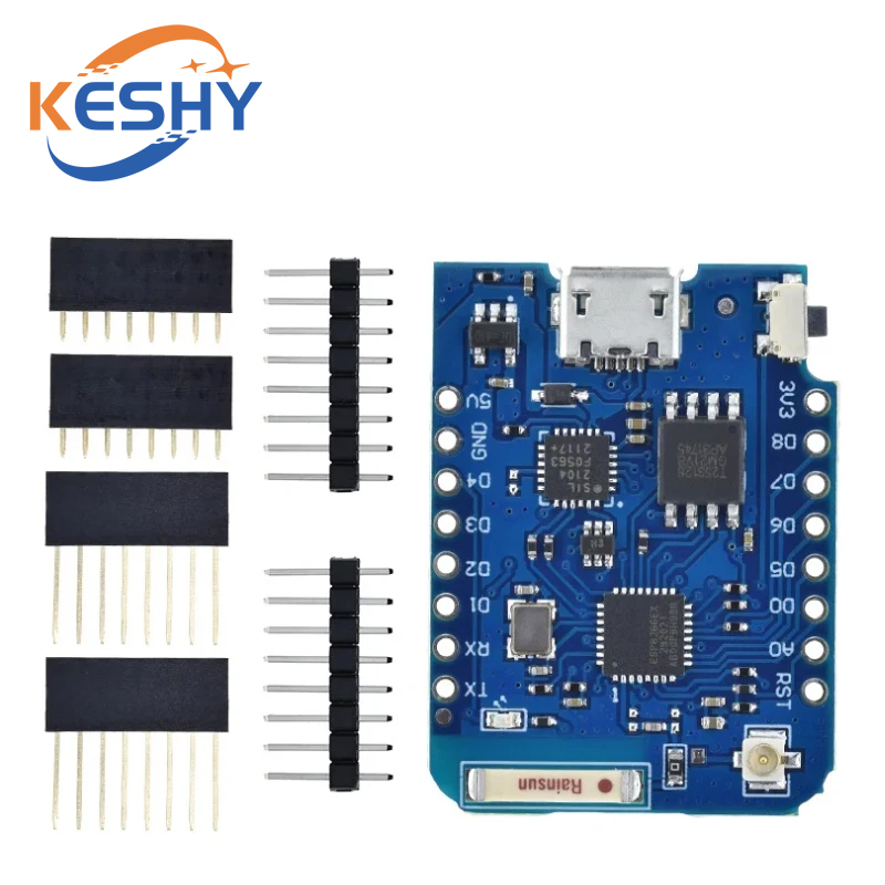 WEMOS D1 Mini Pro 16M 바이트 외부 안 - D1 Mini Pro 리뷰 및 가격
