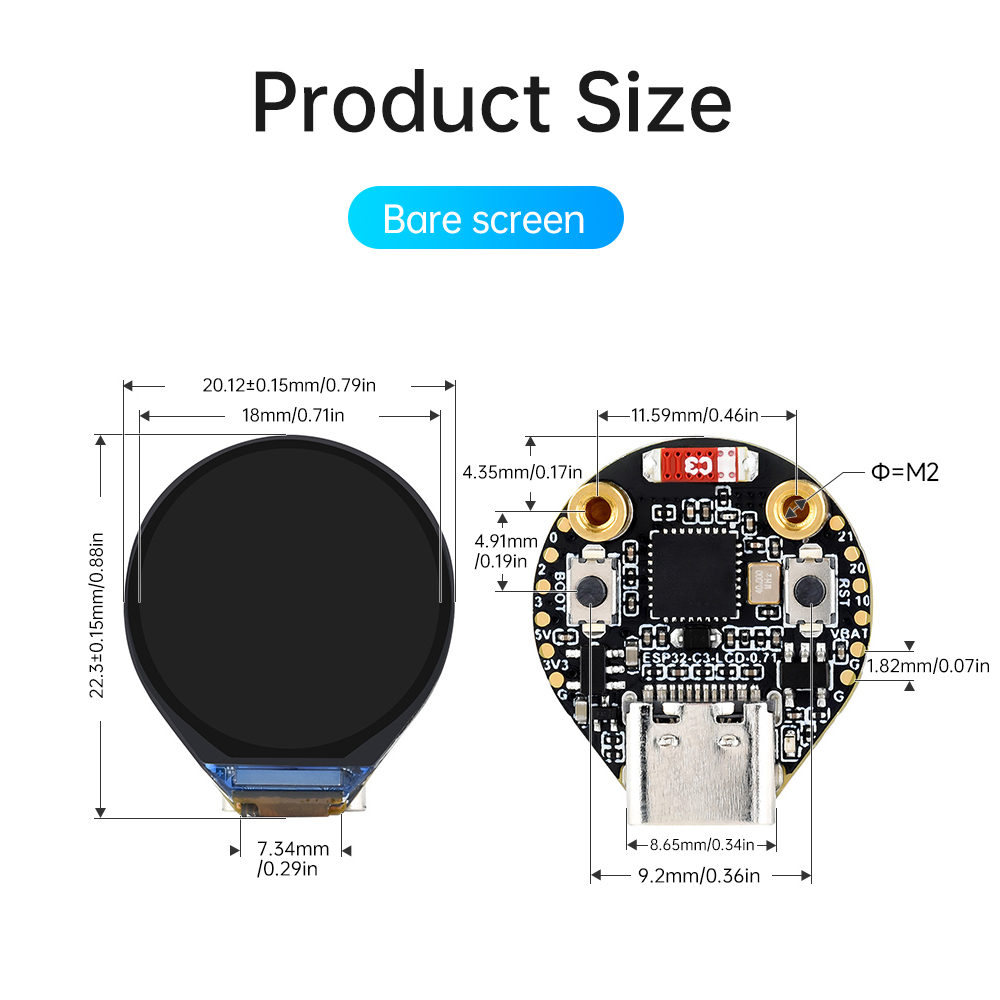 ESP32-C3 IoT 개발 보드 온보드 0.71인치  - Ttgo T Watch 리뷰 및 가격
