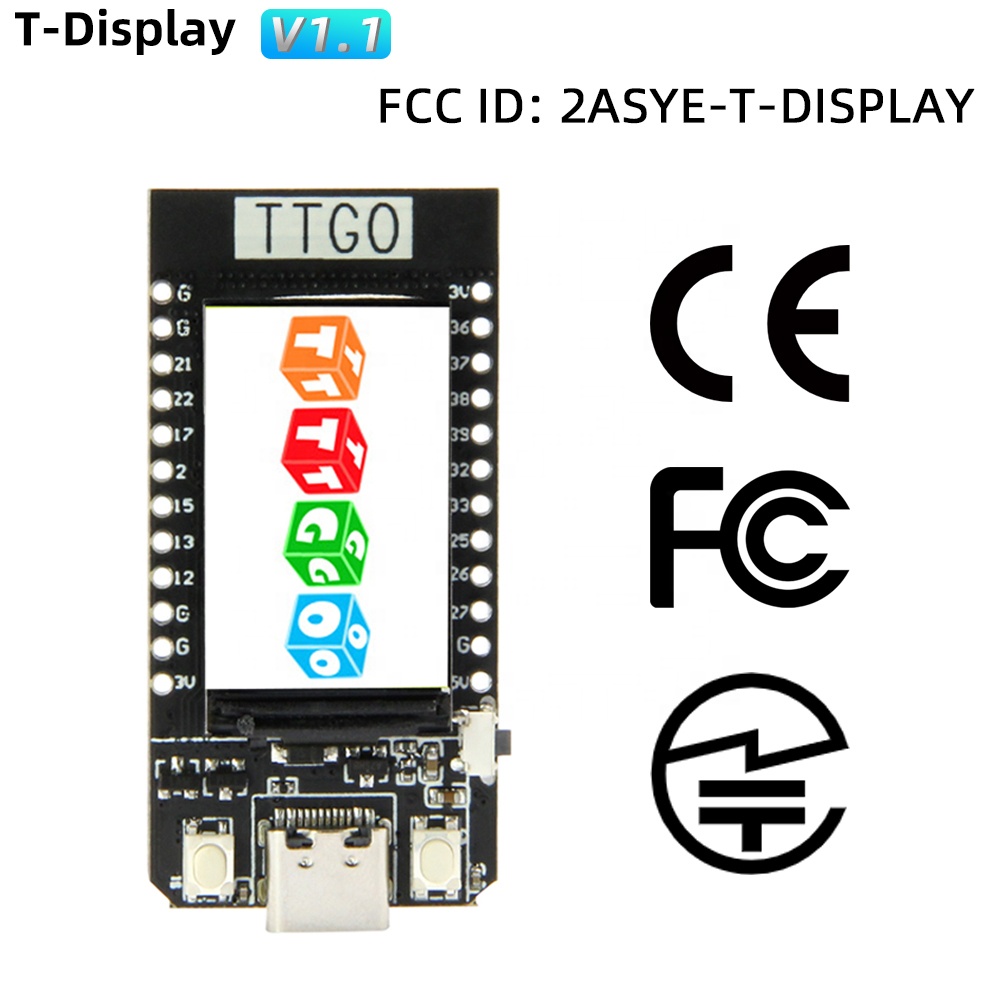 TTGO T-디스플레이 ESP32 1.14'' LCD  - Ttgo Tdisplay 리뷰 및 가격