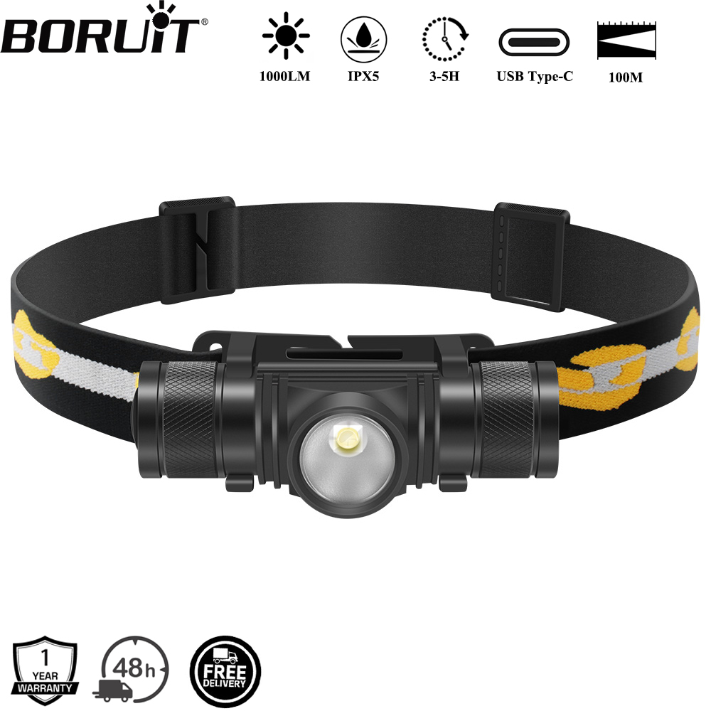 BORUiT D10 1000LM LED 헤드램프 강력한 - Lolin D32 리뷰 및 가격
