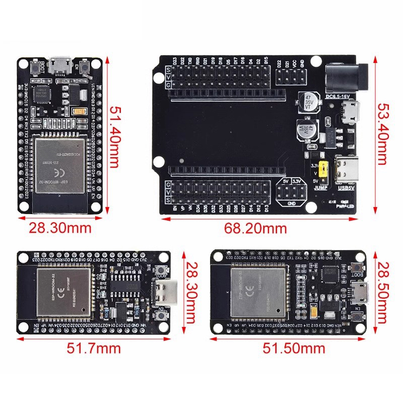 ESP32 개발 보드 CP2102 CH340C WiFi - Nodemcu 32S 리뷰 및 가격