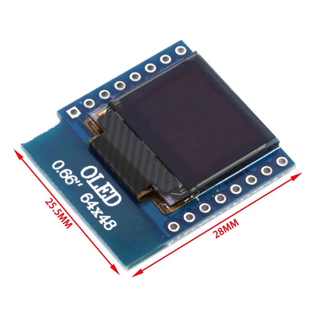 초소형 0.66인치 64x48 SSD1306 I2C O - Wemos D1 Mini 리뷰 및 가격
