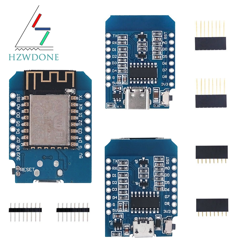 Type-C 마이크로 USB D1 미니 NodeMcu  - Nodemcuv2 리뷰 및 가격